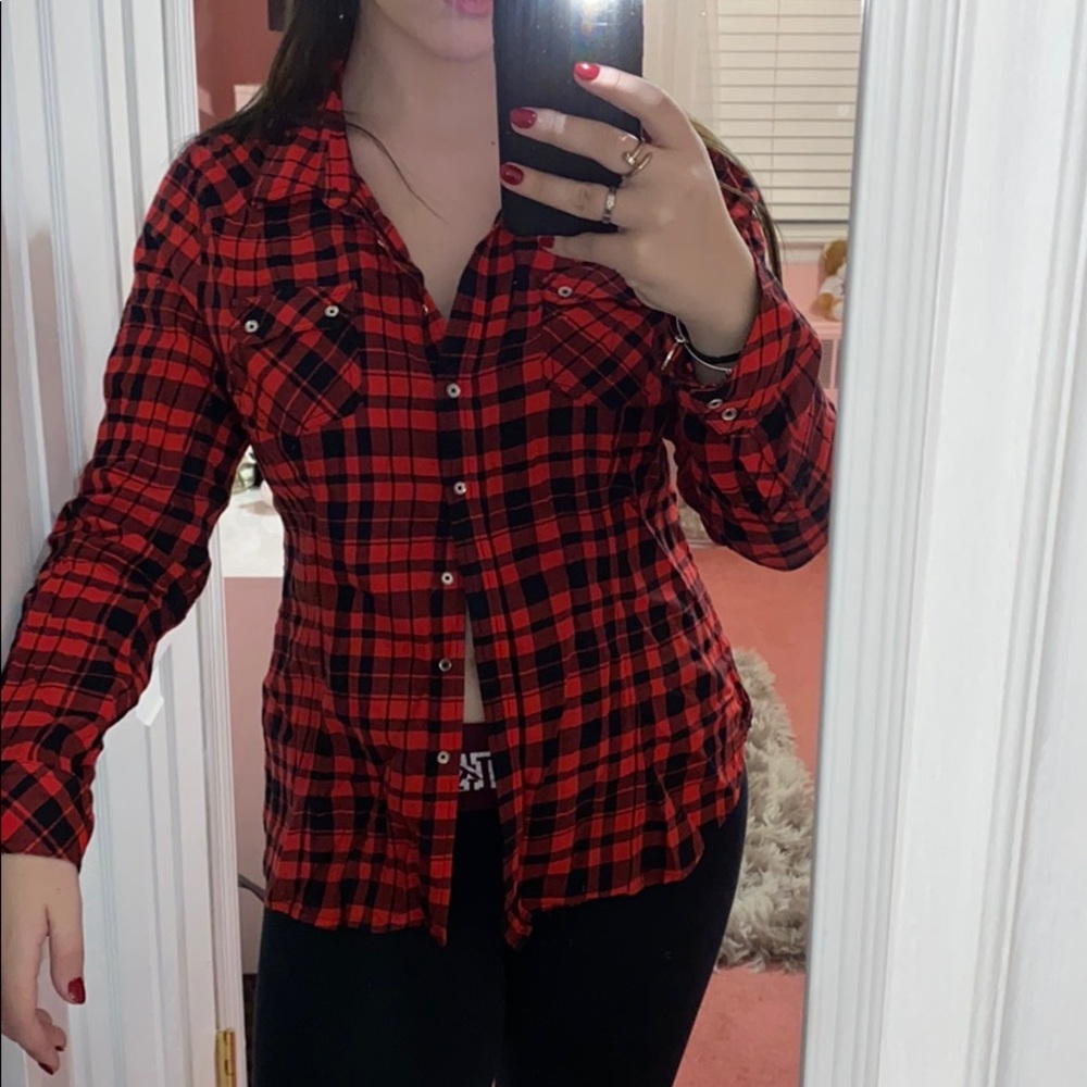 guess plaid flannel